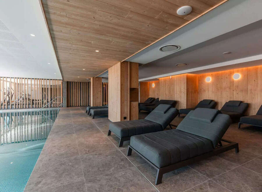 Experience ultimate relaxation in this luxurious spa retreat.