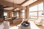 Experience luxury living in this stunning property, featuring a modern design with natural wood elements.