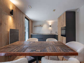 Step into a beautifully designed kitchen and dining area, perfect for modern living.