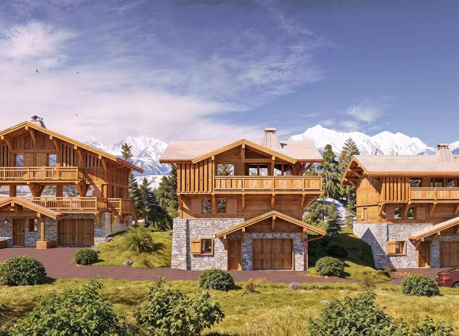 Discover the epitome of alpine luxury with these stunning wooden chalets.