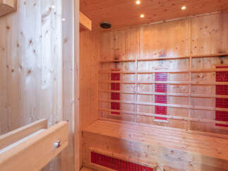 Step into relaxation with this stunning sauna.