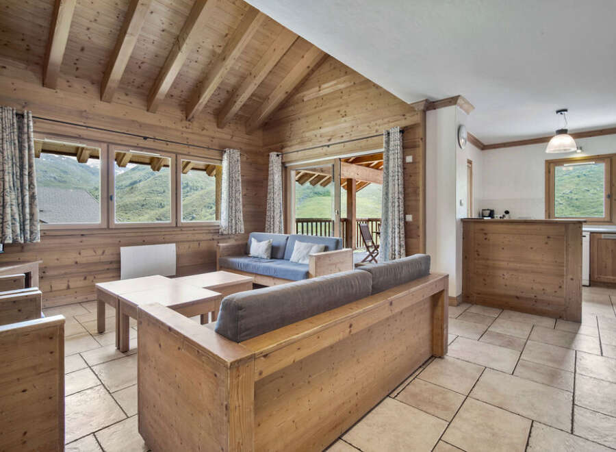 Experience the charm of this stunning wooden chalet, perfect for a cozy getaway.