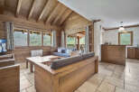 Experience the charm of this stunning wooden chalet, perfect for a cozy getaway.