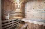 Step into relaxation with this stunning sauna.