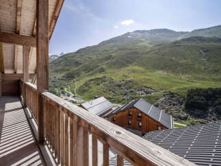 Enjoy breathtaking mountain views from this stunning chalet.