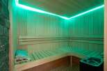 Step into your own private oasis with this stunning sauna.