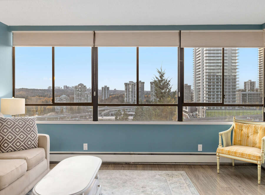 Enjoy breathtaking city views from this stunning condo.