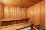 Step into relaxation with this luxurious sauna, a perfect addition to any home.