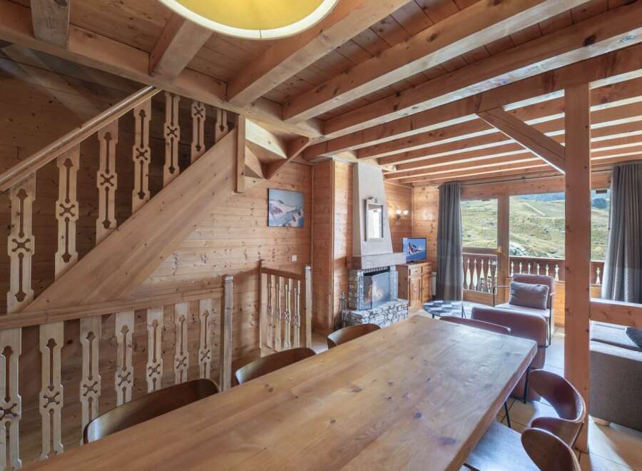 Discover the charm of this stunning wooden chalet, perfect for a cozy mountain retreat.