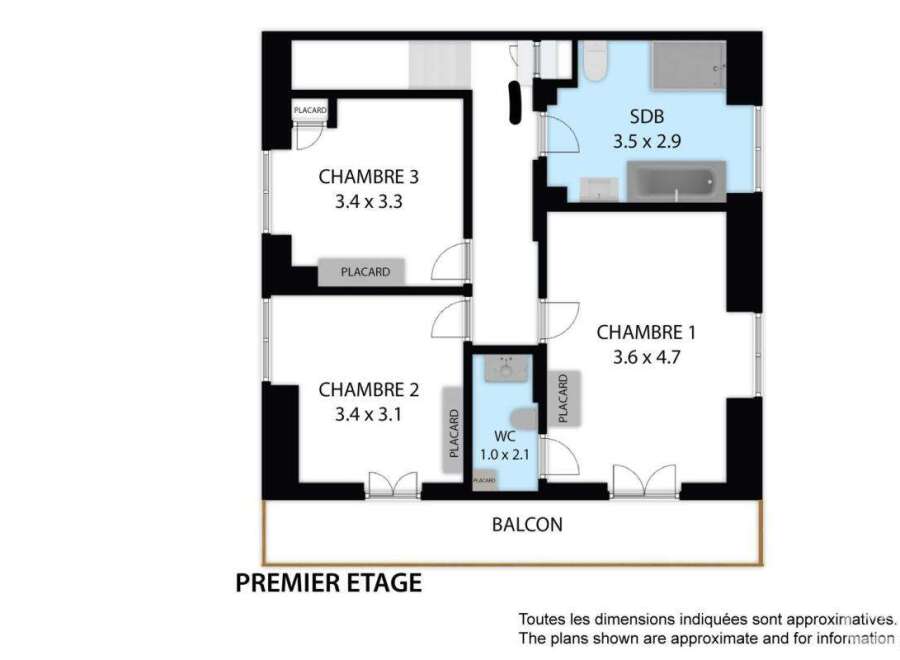 Discover this charming apartment featuring three bedrooms, perfect for families or those seeking extra space.