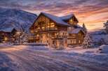 Experience the ultimate winter getaway in this stunning chalet! This luxurious property boasts a prime location with breathtaking mountain views and is perfect for those seeking a tranquil escape.