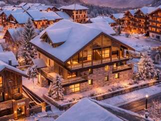 Experience the epitome of luxury living in this stunning chalet nestled in a picturesque winter wonderland.