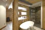 Experience luxury living in this stunning property featuring a unique bathroom design.