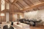 Experience luxury living in this stunning property, featuring a beautifully designed interior with a focus on natural materials.