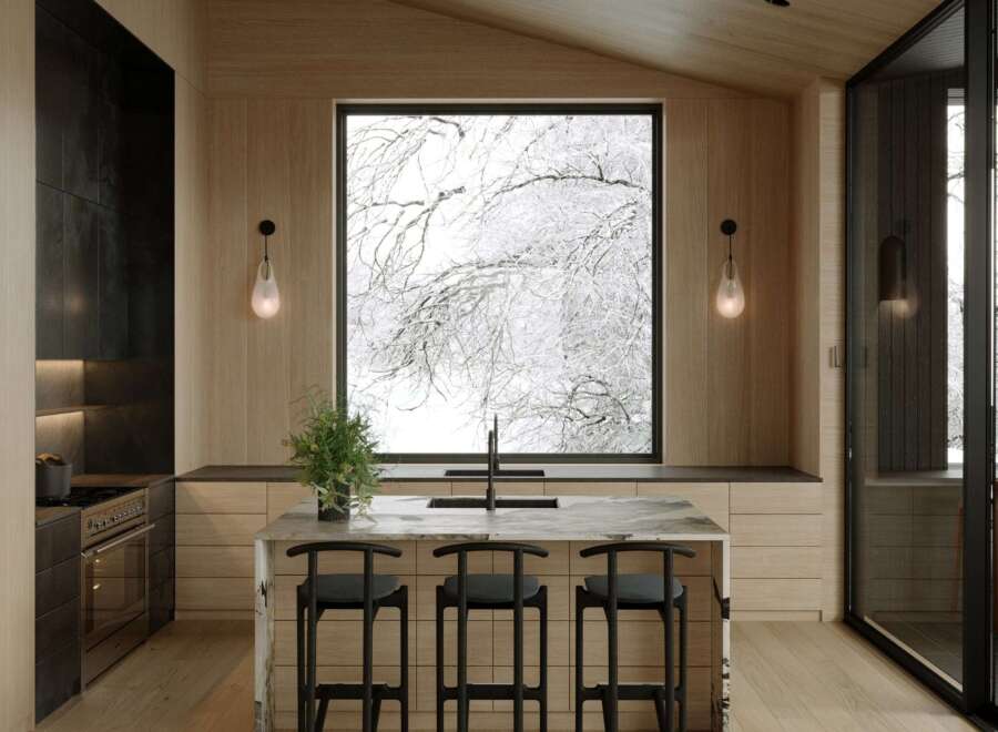 Experience the epitome of modern living in this stunning kitchen.
