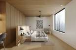 Experience modern luxury in this stunning bedroom.