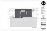 This architectural rendering showcases the North Elevation of the Hollenbeck Residence, a modern home design.