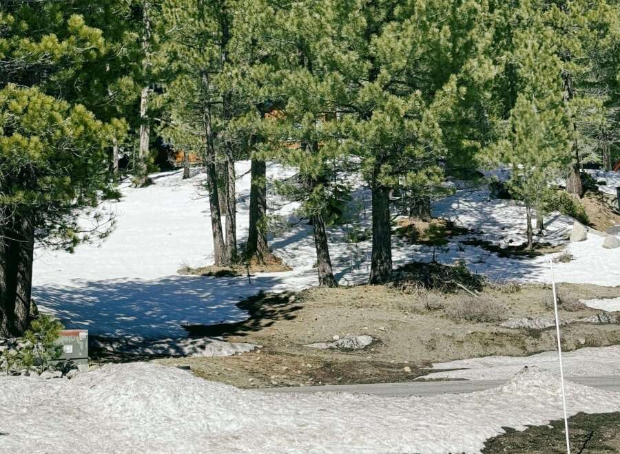 Nestled amidst a serene, snow-covered landscape, this property offers a unique blend of natural beauty and tranquility.