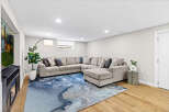 Step into luxury with this stunning living space, featuring a spacious sectional sofa perfect for relaxation.