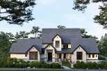 This stunning property showcases a modern architectural design with a blend of stone and sleek lines.
