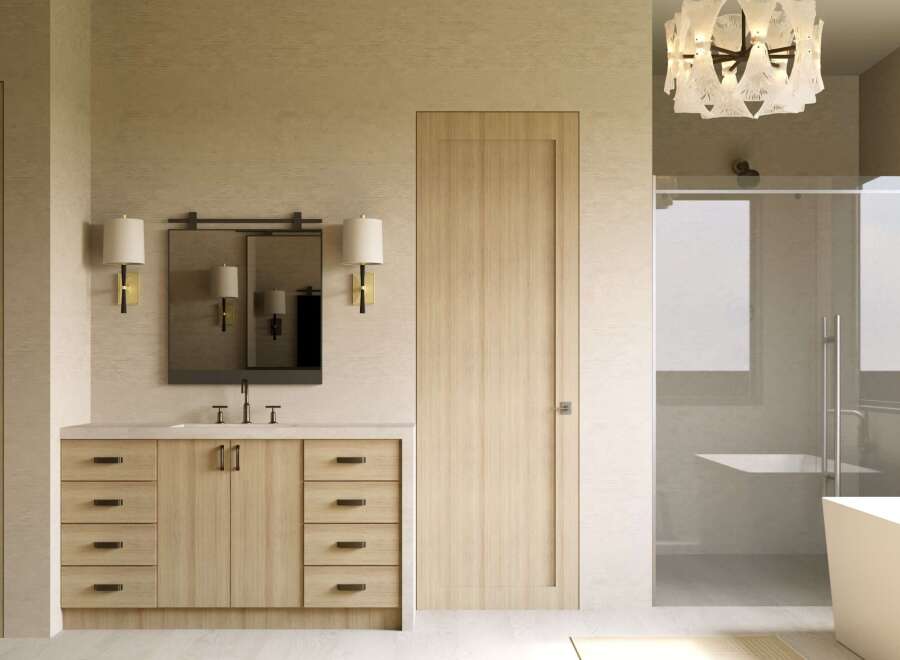 Step into luxury with this stunning bathroom design.