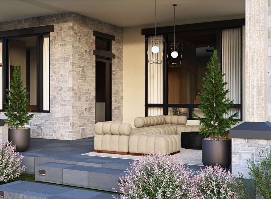 Experience luxury living in this stunning outdoor space, perfect for relaxation and entertaining.