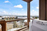 Enjoy breathtaking views from this stunning property, featuring a spacious balcony perfect for relaxation.