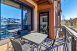 Enjoy breathtaking mountain views from this stunning balcony.