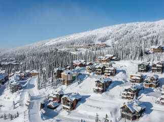 Discover the charm of this stunning mountain property, nestled in a winter wonderland.
