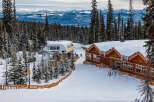 Nestled in a winter wonderland, this charming lodge offers a perfect blend of comfort and convenience.