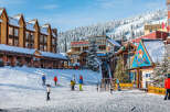 Experience the charm of a winter wonderland in this stunning ski resort.