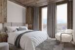 Experience the epitome of alpine luxury in this stunning bedroom.
