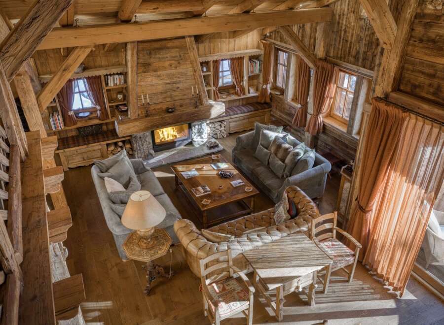 Step into a world of rustic elegance with this stunning wooden chalet.