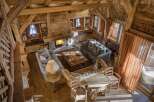 Step into a world of rustic elegance with this stunning wooden chalet.