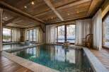 Indulge in the epitome of luxury with this stunning indoor spa.