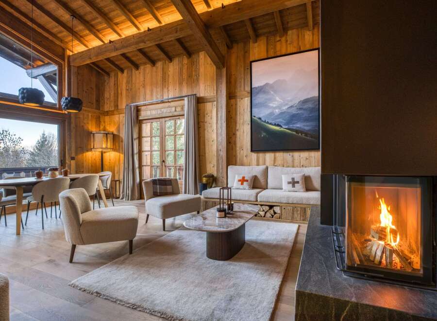 Experience the warmth and charm of this stunning chalet-style living space.