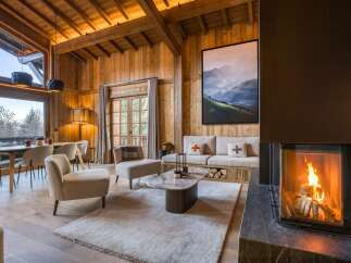 Experience the warmth and charm of this stunning chalet-style living space.
