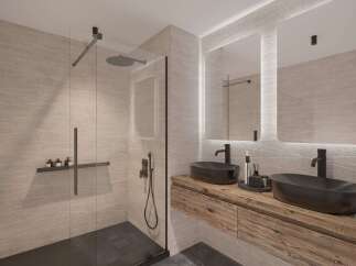 Step into luxury with this stunning bathroom design.