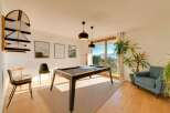 This stunning property boasts a modern interior with a pool table, perfect for entertaining.