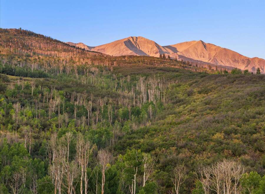 Experience the beauty of nature with this stunning mountain view.
