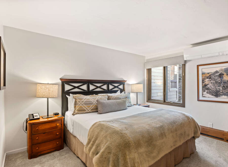 Experience comfort and style in this inviting bedroom.
