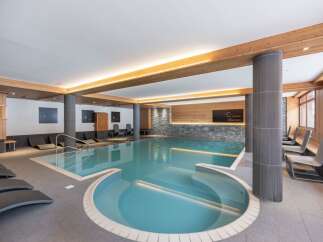 Discover the epitome of luxury and relaxation in this stunning indoor pool.