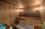 Step into relaxation with this inviting sauna.