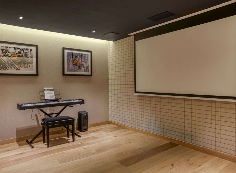 This stunning property boasts a dedicated music room, perfect for creative expression and entertainment.