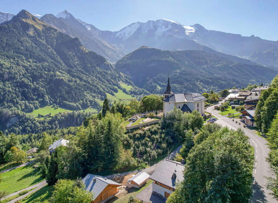 Nestled in a picturesque mountain village, this property offers stunning views of the surrounding peaks.