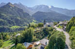 Nestled in a picturesque mountain village, this property offers stunning views of the surrounding peaks.