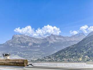 Experience breathtaking mountain views from this stunning property.