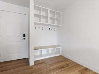 This entryway offers a blend of functionality and style.