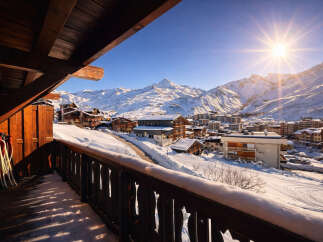 Experience the ultimate in luxury living with this stunning property, offering breathtaking views of the snow-capped mountains.