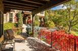Step into luxury with this stunning property, showcasing a beautifully designed outdoor space.